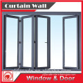 Wide-angle View Bi-Folding Door, Entire Wall Open UP, Finished Folding Patio Door